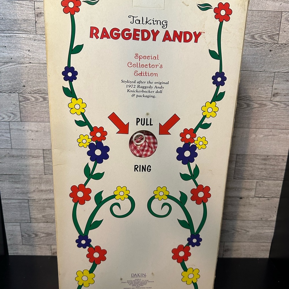 Dakin Talking Raggedy Andy Doll - Picture 3 of 3